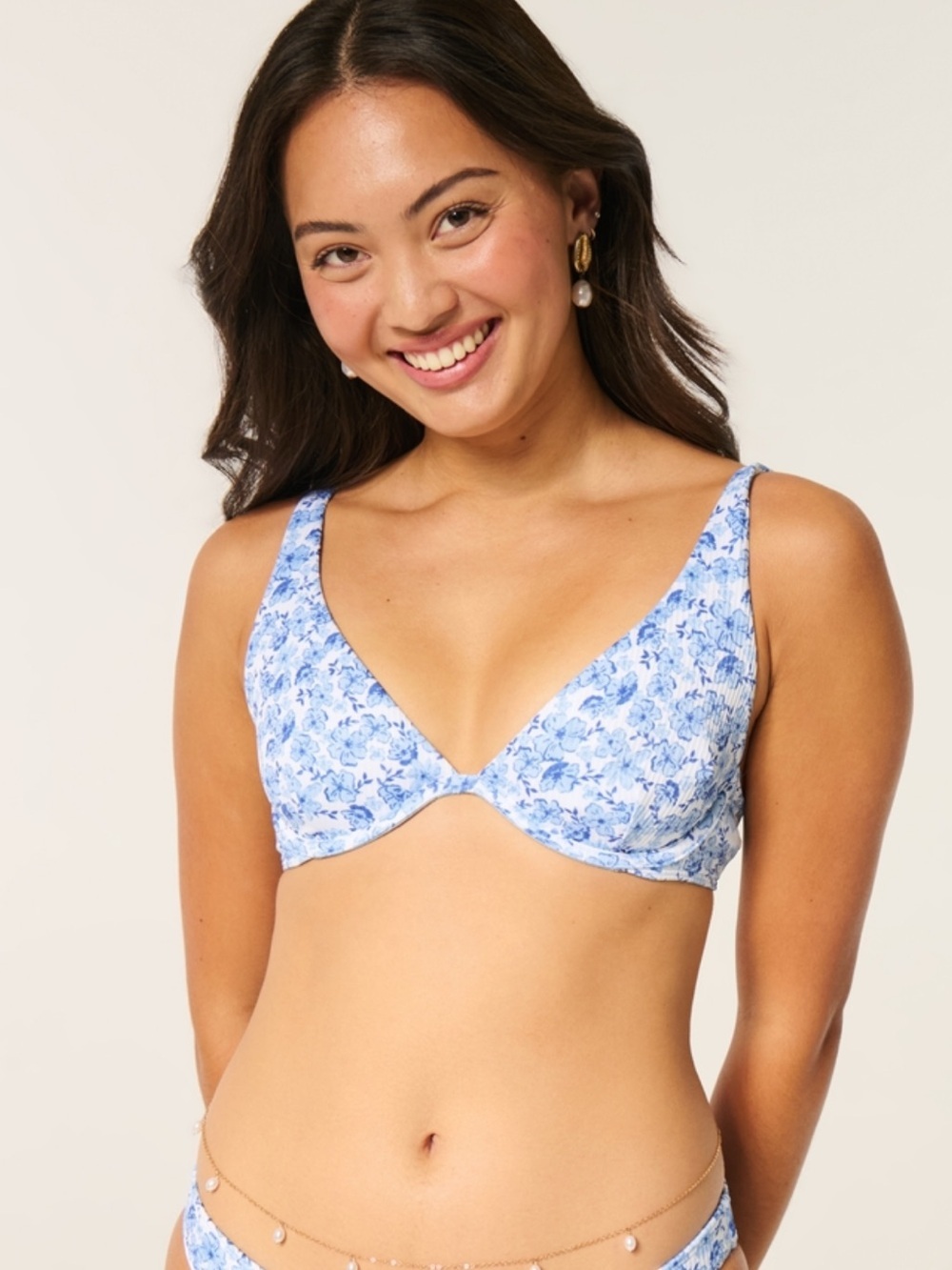 Hollister High Apex Ribbed Underwire Bikini Top